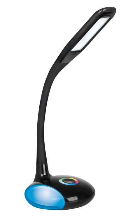Nowoczesna lampka na biurko wielokolorowa RGB LED Activejet VENUS RGB czarna z funkcją oświetlenia nocnego Nowoczesna lampka na biurko wielokolorowa RGB LED Activejet VENUS RGB czarna z funkcją oświetlenia nocnego