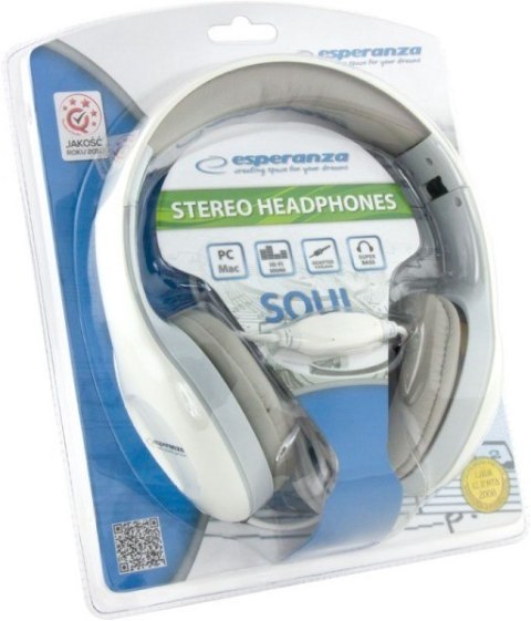 Słuchawki Esperanza Soul EH138W (kolor biały) Słuchawki Esperanza Soul EH138W (kolor biały)