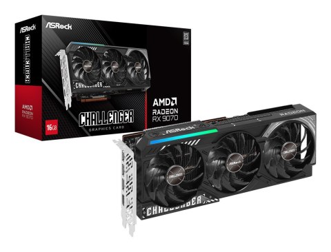 Karta graficzna ASRock Radeon RX 9070 Challenger 16GB Karta graficzna ASRock Radeon RX 9070 Challenger 16GB