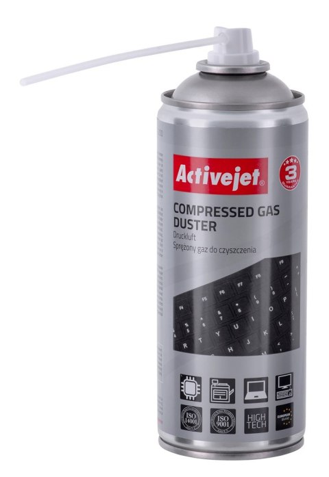Activejet AOC-200 Sprężone powietrze (400 ml) Niezbędny w każdym biurze, i każdemu użytkownikowi komputera, uniwersalny środek c Activejet AOC-200 Sprężone powietrze (400 ml) Niezbędny w każdym biurze, i każdemu użytkownikowi komputera, uniwersalny środek c