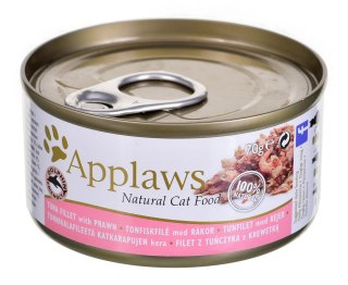 APPLAWS CAT Filet z tuńczyka i krewetki - mokra karma dla kota - 70g