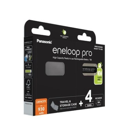 PANASONIC ENELOOP PRO AAA 930mAh 4 szt + box PANASONIC ENELOOP PRO AAA 930mAh 4 szt + box