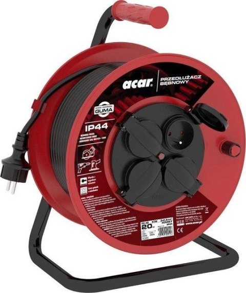 Przedłużacz zwijany Acar PZ-4Z/STM H05RR-F 3G2.5 20M Przedłużacz zwijany Acar PZ-4Z/STM H05RR-F 3G2.5 20M
