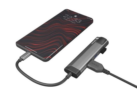 NATEC MULTIPORT FOWLER GO USB-C -> HUB USB 3.0 X2, HDMI 4K, USB-C PD, RJ45 NMP-1985 NATEC MULTIPORT FOWLER GO USB-C -> HUB USB 3.0 X2, HDMI 4K, USB-C PD, RJ45 NMP-1985