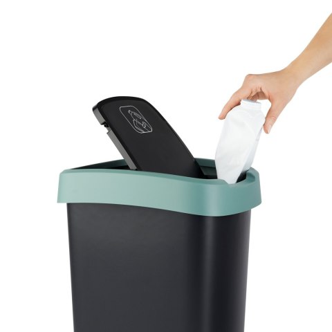 Rotho kosz na śmieci obrotowy TWIST zielony 25L Rotho kosz na śmieci obrotowy TWIST zielony 25L