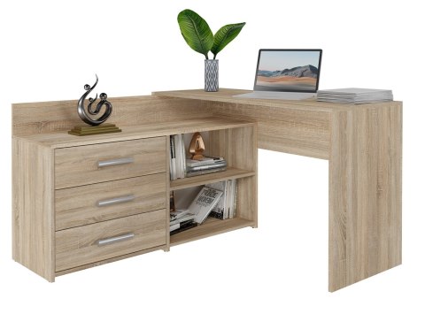 Biurko narożne + komoda DANY 120x50xH76 sonoma Biurko narożne + komoda DANY 120x50xH76 sonoma
