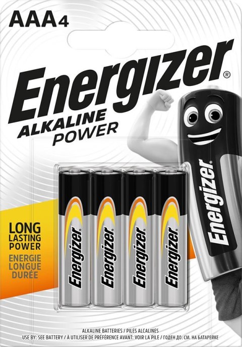 ENERGIZER BATERIE ALKALINE POWER AAA LR03 4 szt. ENERGIZER BATERIE ALKALINE POWER AAA LR03 4 szt.