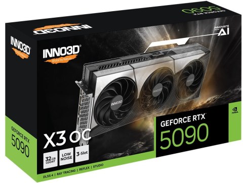 Karta graficzna INNO3D GeForce RTX 5090 X3 OC Karta graficzna INNO3D GeForce RTX 5090 X3 OC