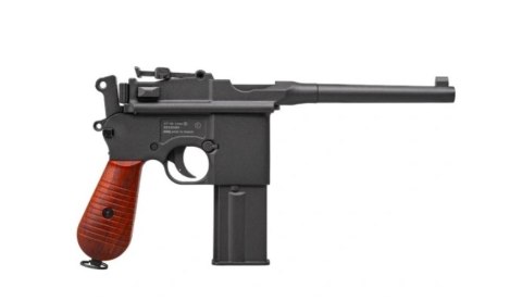 Pistolet wiatrówka RANGER M712 Broomhandle FULL AUTO BLOWBACK k.4,5BBs 19-strzał. KWC Pistolet wiatrówka RANGER M712 Broomhandle FULL AUTO BLOWBACK k.4,5BBs 19-strzał. KWC