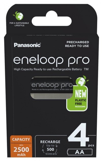 PANASONIC ENELOOP PRO AA 2500mAh 4 szt PANASONIC ENELOOP PRO AA 2500mAh 4 szt