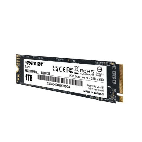 SSD Patriot Viper P320 M.2 PCI-Ex4 NVMe 512GB 3GB/s SSD Patriot Viper P320 M.2 PCI-Ex4 NVMe 512GB 3GB/s