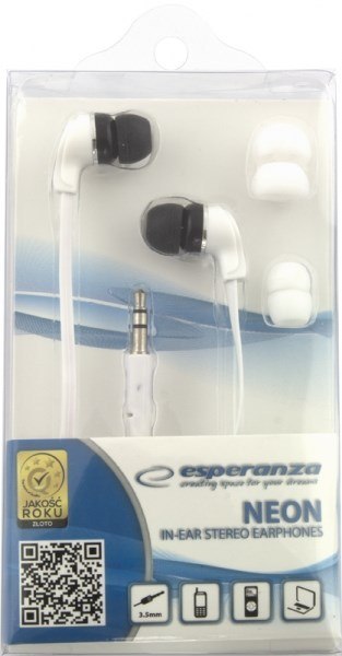 Słuchawki Esperanza Neon EH147W (kolor biały) Słuchawki Esperanza Neon EH147W (kolor biały)