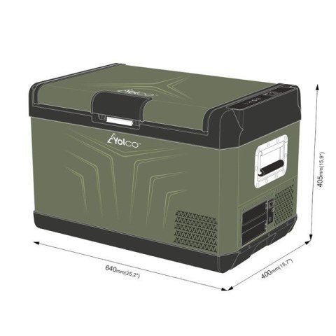 PRZENOŚNA LODÓWKA KOMPRESOROWA GCX47 GREEN PRZENOŚNA LODÓWKA KOMPRESOROWA GCX47 GREEN