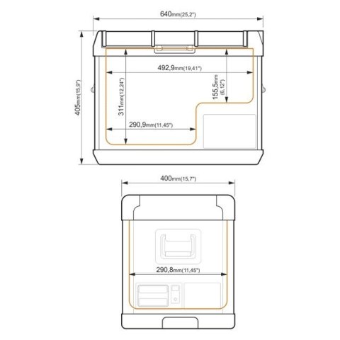 PRZENOŚNA LODÓWKA KOMPRESOROWA GCX47 GREEN PRZENOŚNA LODÓWKA KOMPRESOROWA GCX47 GREEN