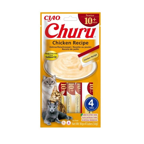 INABA CAT CHURU SENIOR CHICKEN przysmak dla kota 4x14g (56g) INABA CAT CHURU SENIOR CHICKEN przysmak dla kota 4x14g (56g)