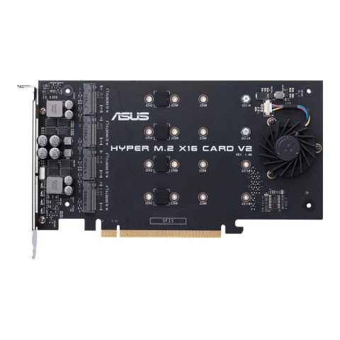 Kontroler ASUS Hyper M.2 PCIe 3.0 x16, 4x M.2 NVMe (2242/2260/2280/22110) GEN 3 Kontroler ASUS Hyper M.2 PCIe 3.0 x16, 4x M.2 NVMe (2242/2260/2280/22110) GEN 3