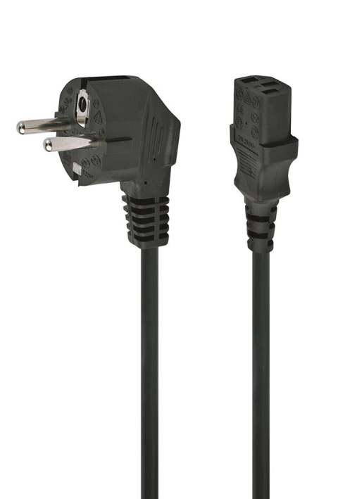 Kabel GEMBIRD PC-186-VDE (C13 / IEC C13 / IEC 320 C13 - Schuko ; 1,8m; kolor czarny) Kabel GEMBIRD PC-186-VDE (C13 / IEC C13 / IEC 320 C13 - Schuko ; 1,8m; kolor czarny)
