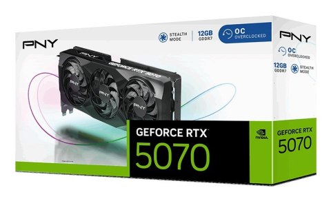 Karta graf. PNY GeForce RTX 5070 12GB OC 3-FAN