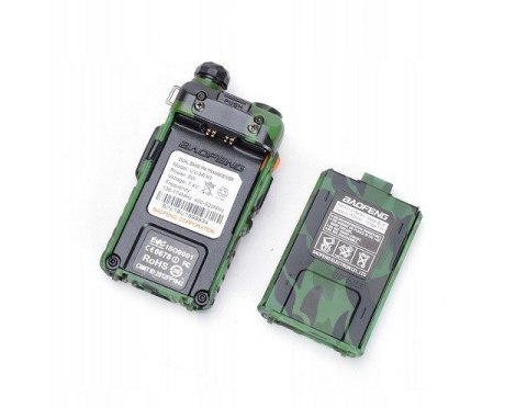 Krótkofalówka Baofeng UV-5R HTQ Camo, Radiotelefon Walkie Talkie Skaner Kamuflaż Krótkofalówka Baofeng UV-5R HTQ Camo, Radiotelefon Walkie Talkie Skaner Kamuflaż
