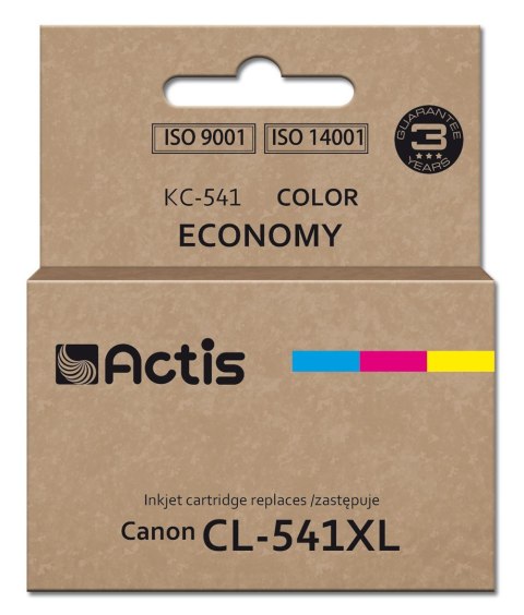 Actis KC-541 Tusz (zamiennik Canon CL-541XL; Supreme; 18 ml; błękitny, żółty, magenta. Actis KC-541 Tusz (zamiennik Canon CL-541XL; Supreme; 18 ml; błękitny, żółty, magenta.