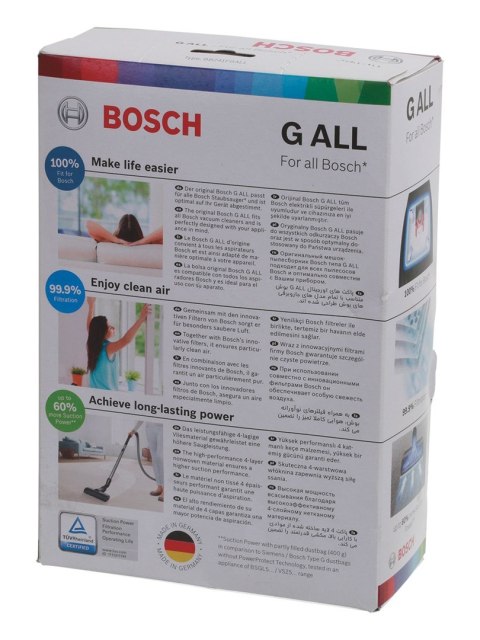 Worek do odkurzacza Bosch (Włókno syntetyczne; BOSCH BBZ 41FGALL; 4 szt.) (WYPRZEDAŻ) Worek do odkurzacza Bosch (Włókno syntetyczne; BOSCH BBZ 41FGALL; 4 szt.) (WYPRZEDAŻ)
