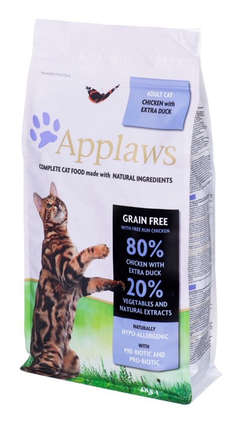 APPLAWS CAT Kurczak i Kaczka - karma dla kota z wysoką zawartością mięsa - 2kg (WYPRZEDAŻ) APPLAWS CAT Kurczak i Kaczka - karma dla kota z wysoką zawartością mięsa - 2kg (WYPRZEDAŻ)