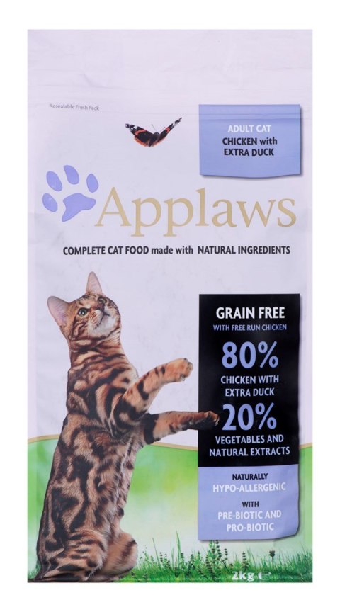 APPLAWS CAT Kurczak i Kaczka - karma dla kota z wysoką zawartością mięsa - 2kg (WYPRZEDAŻ) APPLAWS CAT Kurczak i Kaczka - karma dla kota z wysoką zawartością mięsa - 2kg (WYPRZEDAŻ)