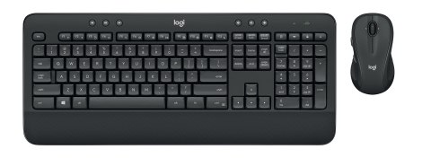 Logitech MK545 ADVANCED Wireless Keyboard and Mouse Combo klawiatura Dołączona myszka Uniwersalne USB QWERTZ Niemiecki Czarny Logitech MK545 ADVANCED Wireless Keyboard and Mouse Combo klawiatura Dołączona myszka Uniwersalne USB QWERTZ Niemiecki Czarny