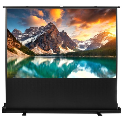 MACLEAN PRZENOŚNY EKRAN PROJEKCYJNY, KOMPAKTOWY, PODŁOGOWY, 100", 16:9 MC-964 (WYPRZEDAŻ)