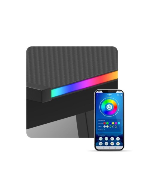 Biurko gamingowe Huzaro Hero 6.0 Black RGB Biurko gamingowe Huzaro Hero 6.0 Black RGB