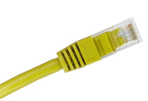 ALANTEC Patch-cord U/UTP kat.5e PVC 0.25m żółty ALANTEC Patch-cord U/UTP kat.5e PVC 0.25m żółty