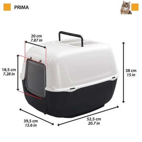 FERPLAST HOME PRIMA BLACK Kuweta - 39,5x52,5x38 FERPLAST HOME PRIMA BLACK Kuweta - 39,5x52,5x38
