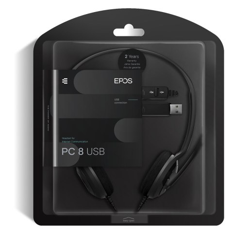 EPOS SŁUCHAWKA PC8 USB (WYPRZEDAŻ) EPOS SŁUCHAWKA PC8 USB (WYPRZEDAŻ)