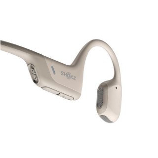 Słuchawki bezprzewodowe kostne Shokz OpenRun Pro Mini USB-A beżowe (WYPRZEDAŻ)