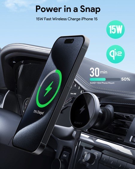 AUKEY ŁADOWARKA SAMOCHODOWA MAGSAFE DLA IPHONE