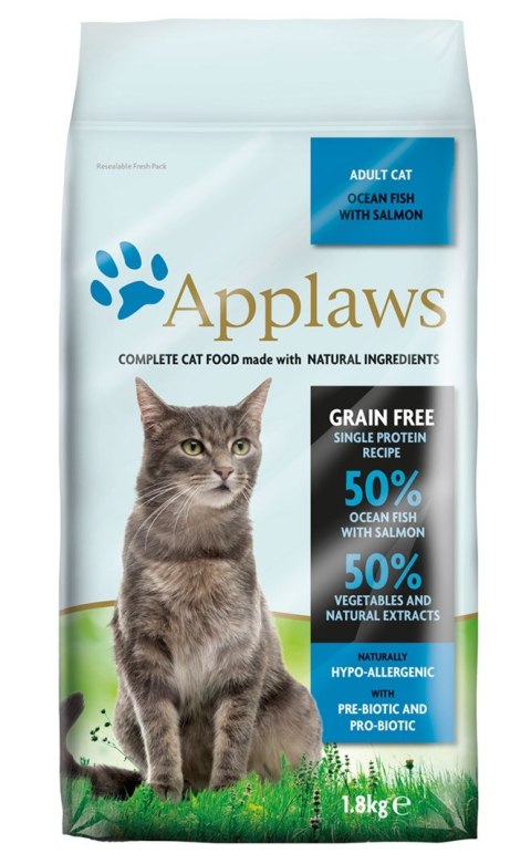 APPLAWS CAT Ryby oceaniczne i łosoś - sucha karma dla kota - 6kg (WYPRZEDAŻ) APPLAWS CAT Ryby oceaniczne i łosoś - sucha karma dla kota - 6kg (WYPRZEDAŻ)