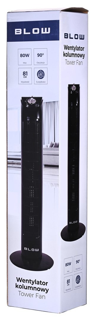 BLOW WENTYLATOR KOLUMNOWY 80W CZARNY BLOW WENTYLATOR KOLUMNOWY 80W CZARNY