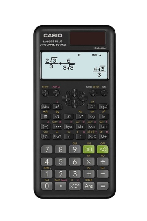 CASIO FX-85ESPLUS-2 B KALKULATOR NAUKOWY 252 FUNKCJE, 77X162MM, KARTONIK, CZARNY (WYPRZEDAŻ) CASIO FX-85ESPLUS-2 B KALKULATOR NAUKOWY 252 FUNKCJE, 77X162MM, KARTONIK, CZARNY (WYPRZEDAŻ)