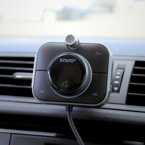 SAVIO TR-14 TRANSMITER SAMOCHODOWY FM Z BLUETOOTH I ŁADOWARKĄ,QUICK CHARGE 3.0 I POWER DELIVERY, RED. SZUMÓW SAVIO TR-14 TRANSMITER SAMOCHODOWY FM Z BLUETOOTH I ŁADOWARKĄ,QUICK CHARGE 3.0 I POWER DELIVERY, RED. SZUMÓW