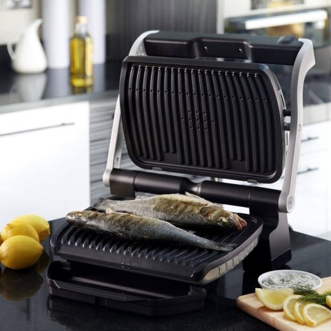 Grill Tefal OptiGrill GC712D34 (stołowy-zamknięty; 2000W; kolor inox) (WYPRZEDAŻ) Grill Tefal OptiGrill GC712D34 (stołowy-zamknięty; 2000W; kolor inox) (WYPRZEDAŻ)