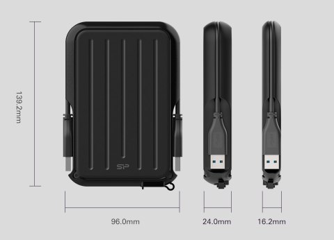 Dysk zewnętrzny HDD Silicon Power Armor A66 (4TB; 2,5"; USB 3.2; Yellow; SP040TBPHD66LS3Y) Dysk zewnętrzny HDD Silicon Power Armor A66 (4TB; 2,5"; USB 3.2; Yellow; SP040TBPHD66LS3Y)