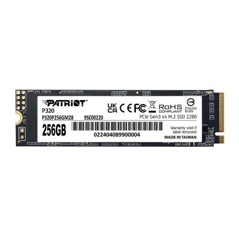 SSD Patriot Viper P320 M.2 PCI-Ex4 NVMe 256GB 2.2GB/s SSD Patriot Viper P320 M.2 PCI-Ex4 NVMe 256GB 2.2GB/s