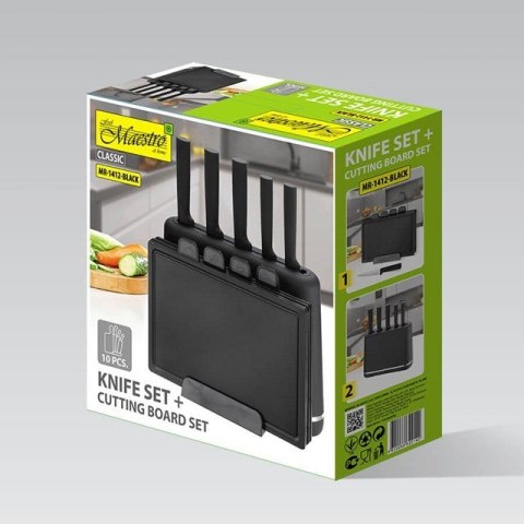 Zestaw noży i desek MR-1412-BLACK MAESTRO Zestaw noży i desek MR-1412-BLACK MAESTRO