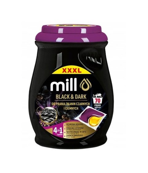 MILL PROFESSIONAL Kapsułki 2k. do prania czarnych i ciemnych 70 szt. (opak.zb 4 szt.) MILL PROFESSIONAL Kapsułki 2k. do prania czarnych i ciemnych 70 szt. (opak.zb 4 szt.)