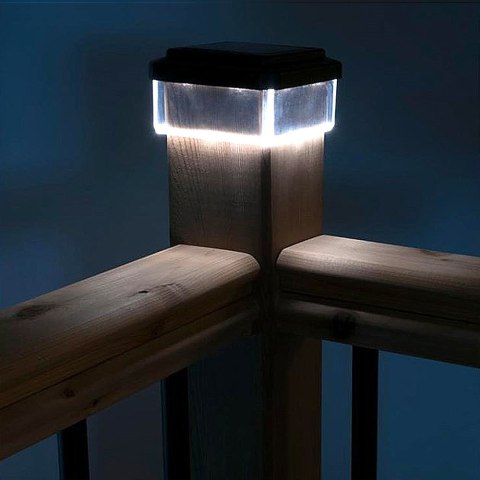 GREENBLUE LAMPA SOLARNA NA SŁUPEK 100*100 - DASZEK KOPERTOWY GB128
