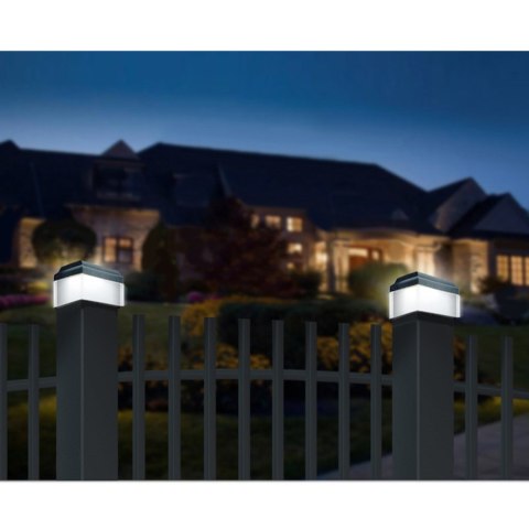 GREENBLUE LAMPA SOLARNA NA SŁUPEK 100*100 - DASZEK KOPERTOWY GB128