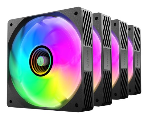 TACENS MARS MF-SI4KIT FANS 120 ARGB x4 BK- wentylatory+hub+pilot (TACMARS-MFSI4KIT) TACENS MARS MF-SI4KIT FANS 120 ARGB x4 BK- wentylatory+hub+pilot (TACMARS-MFSI4KIT)
