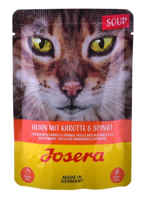 JOSERA Zupa kurczak z marchwią i szpinakiem - mokra karma dla kota - 70 g JOSERA Zupa kurczak z marchwią i szpinakiem - mokra karma dla kota - 70 g