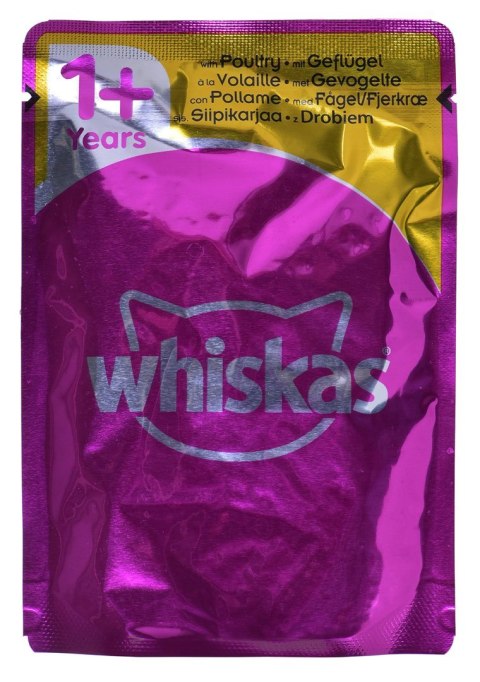 WHISKAS Drobiowa uczta w galaretce - mokra karma dla kota - 80x85 g