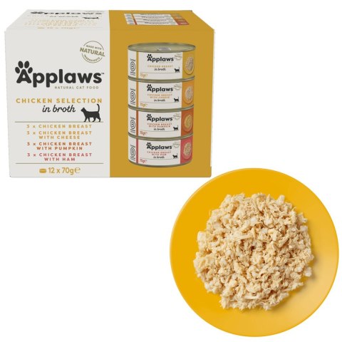 Applaws Cat Tin Multipack Chicken Collection 12x70g Applaws Cat Tin Multipack Chicken Collection 12x70g